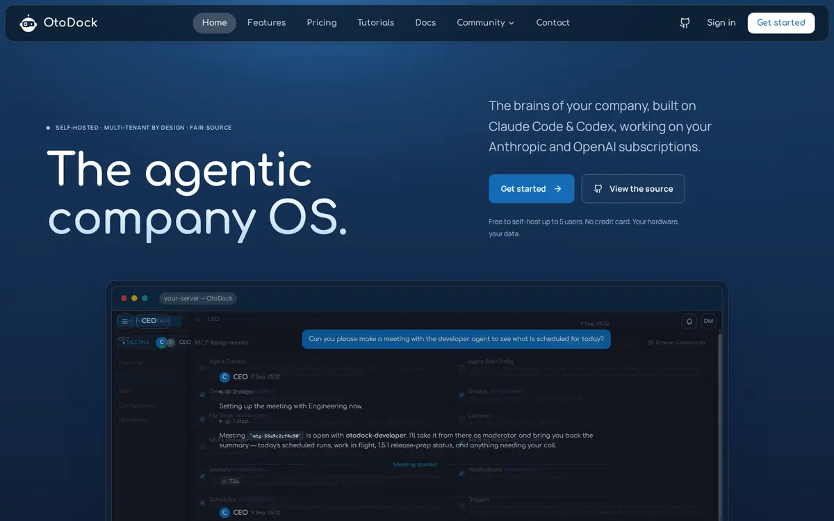 OtoDock product page screenshot 1